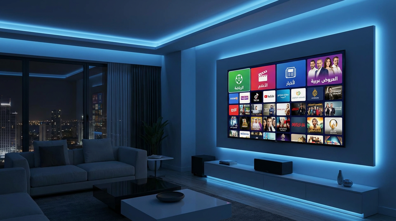 Best IPTV service in USA 2026 shown on a smart TV interface